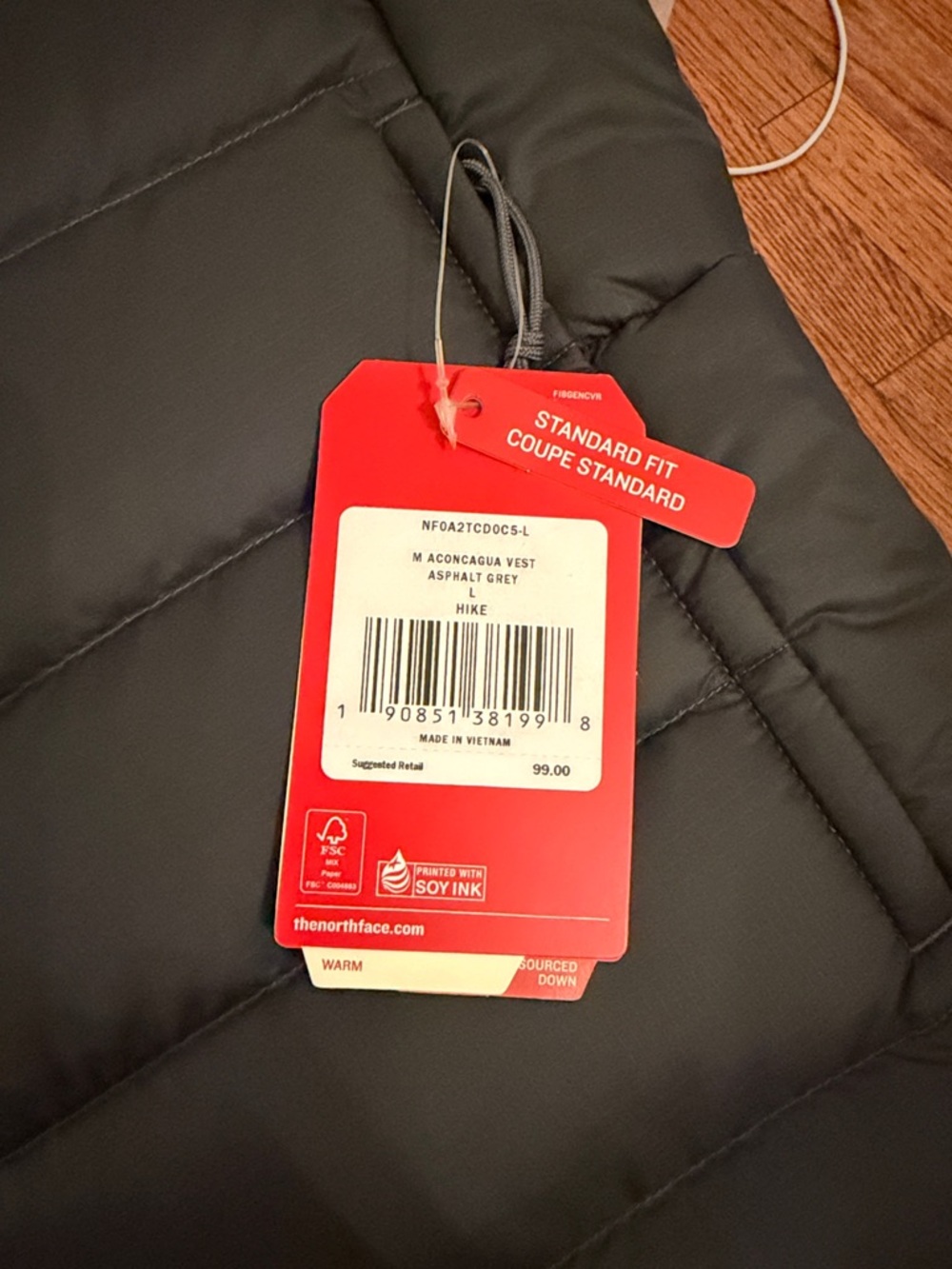 The North Face Aconcagua Vest in Asphalt Grey